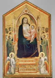 Madonna und Kind auf dem Thron, 1380 (vor der Restaurierung)